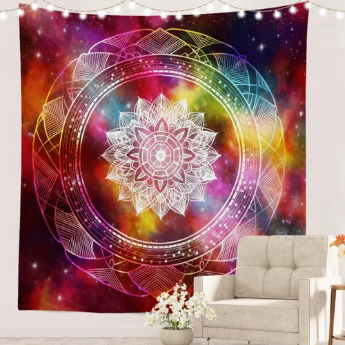 Vista 15 de Batmerry Cat In Armor Polyester Tapestry, Cat Armor Sword Warrior Battle Shield Lightweight Wall Hanging High-Definition Print Backdrop For Dorm