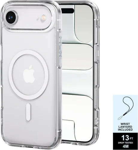 Vista 10 de PAUL B Funda para iPhone 17 2025 (compatible con MagSafe) protección contra caídas de grado militar (probada hasta 13 pies), antiamarilleamiento