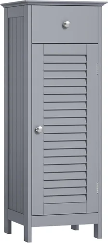 Vista 9 de SONGMICS VASAGLE Gabinete de Baño Independiente con Cajón y Estante Ajustable, Alacena de Cocina, Gabinete de Almacenamiento de Entrada de Madera