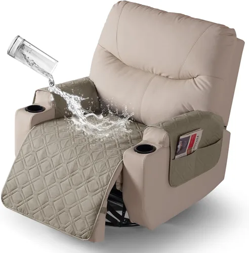 Vista 16 de VANSOFY - Fundas de asiento 100% impermeables para sillas reclinables, color azul, 22 pulgadas Azuree
