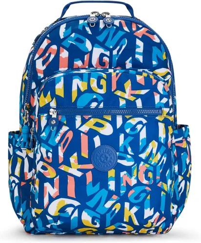 Vista 20 de Kipling Seúl - Mochila pequeña para tableta, diseño de flores acuáticas, talla única