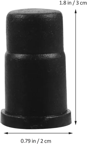 Vista 6 de NUOBESTY 40 fundas de repuesto para casquillo de rueda, insertos de vástago de goma de 1.18 x 0.78 pulgadas para sillas de oficina, ruedas, muebles