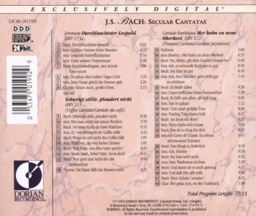 Vista 2 de Bach: Cantatas seculares/Röschmann, Saint-Celais, McMillan; Les Violons du Roy