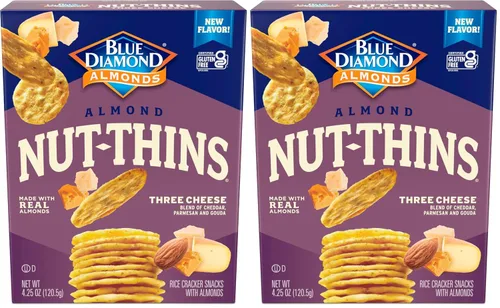 Vista 12 de Blue Diamond Almendras, Galletas Pecan delgadas sin gluten, crujientes, perfectas para bocadillos, 4.25 oz