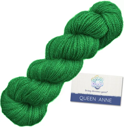 Vista 29 de Living Dreams Queen Anne LACE - Ovillo de lana 100% suave y lujosamente suave, color azul Arándano