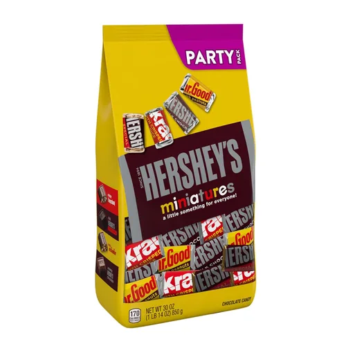 Vista 4 de HERSHEY'S Miniatures Surtido de Caramelos de Chocolate Surtidos, 30 oz
