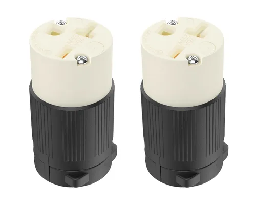 Vista 13 de Cable de extensión NEMA 5-15P con certificación UL para reparación de extremos de repuesto macho de 15 amperios, 110, 120, 125 voltios, 3 puntas, 2