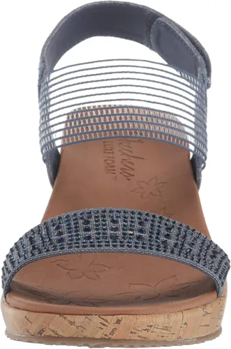 Vista 2 de Skechers Sandalias de cuña con cuña para mujer