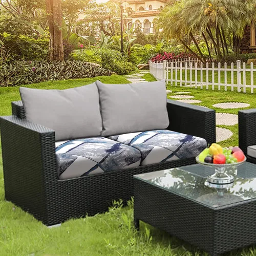 Vista 2 de Fuloon Fundas de Cojines para Sofá, Fundas de Cojines de Asiento Elásticas Estampadas, Fundas Protectoras Lavables para Muebles, para Sillón