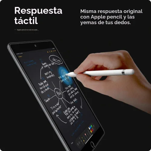 Vista 4 de Spigen Protector de pantalla de vidrio templado [GlasTR Slim] diseñado para iPad de 10.2 pulgadas (9ª (2021) / 8ª (2020) / 7ª (2019)