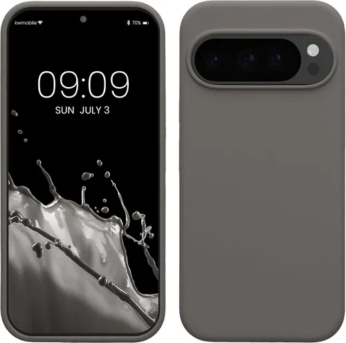 Vista 283 de kwmobile Funda Compatible con Google Pixel 6 Pro - Funda de Teléfono de Silicona TPU con Acabado Suave - Azul Caribe