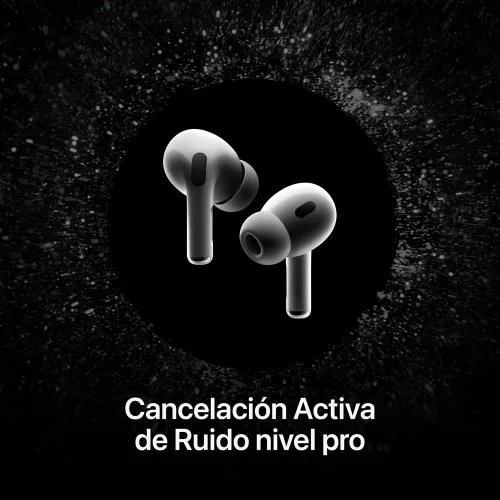 Vista 3 de Apple AirPods Pro (2.ª generación) Auriculares inalámbricos, estuche de carga MagSafe de audio espacial personalizado (USB-C) auriculares Bluetooth