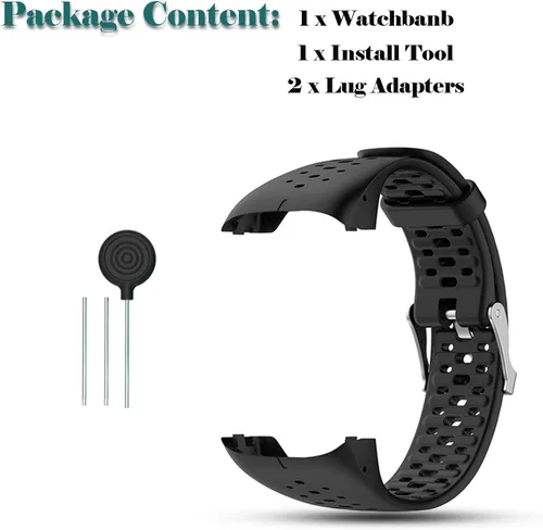Vista 5 de Correa de repuesto compatible con Polar M430/M400 GPS Smart Sports Watch Pulsera de silicona suave