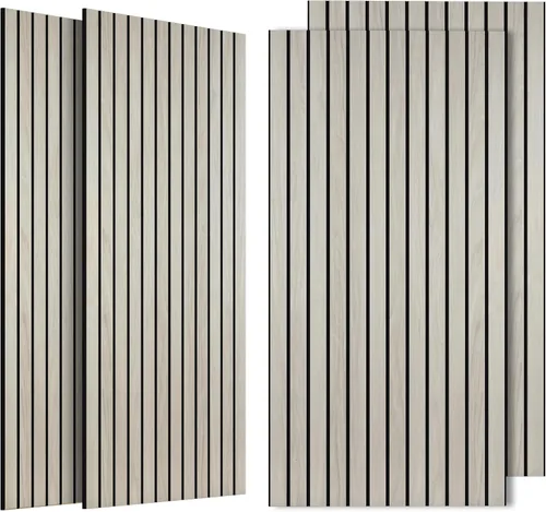 Vista 19 de Paquete de 4 paneles acústicos absorbentes de sonido, 47.2"x23.6" (47.2 x 23.6 pulgadas) paneles de amortiguación de sonido, paneles decorativos