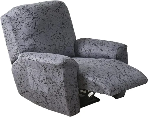 Vista 19 de Eco-Ancheng Fundas reclinables Lazyboy de 4 piezas, fundas para sofá reclinable, fundas antideslizantes para sillas reclinables, con bolsillos