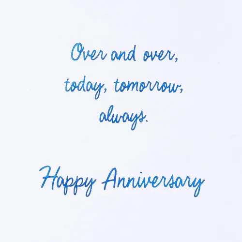 Vista 3 de American Greetings Tarjeta de aniversario para él (una y otra vez)