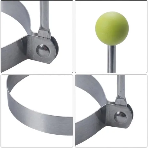 Vista 3 de Stainless Steel Egg Rings 3.5 Inch for Pancakes(Circle)
