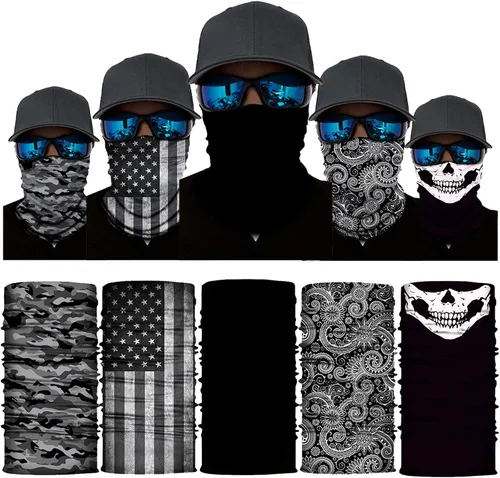Vista 5 de 10 Packs Motorcycle Accessories, 5PCS Dirt Bike Ski Goggles Dustproof Windproof Safety Glasses and 5PCS Face Masks