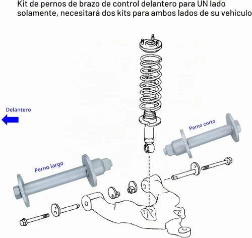 Vista 4 de Pernos de ajuste de punta inclinada de alineación delantera, kit de pernos de leva para brazo de control inferior compatible con Toyota Tundra