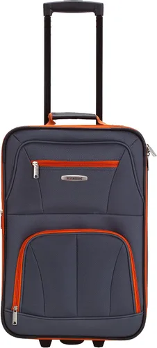 Vista 2 de Rockland juego de 4 piezas de valijas con ruedas y bolsas para viaje, Carbón), F32-CHARCOAL