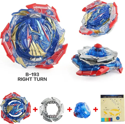 Vista 4 de Bey Battling Top Set Burst Gyro Toys Regalo para niños niños de 6 8 10 12+ Juego de batalla de combate 4 tapas giratorias de 2 lanzadores