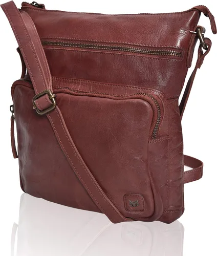 Vista 13 de Bolsos cruzados de cuero genuino y carteras para mujeres, bolsos de hombro cruzados hechos a mano, elegantes y modernos