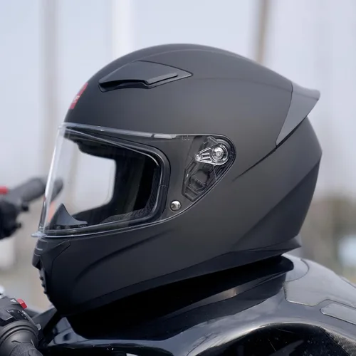 Vista 3 de Casco de motocicleta de cara completa WS-607 aprobado por DOT, casco de motocicleta de carreras de calle para adultos, visera plateada cromada