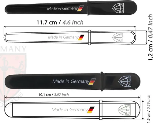 Vista 3 de 3 Swords Germany Lima de uñas de bolsillo de zafiro de doble cara y pinzas de bolsillo, fabricadas en Alemania