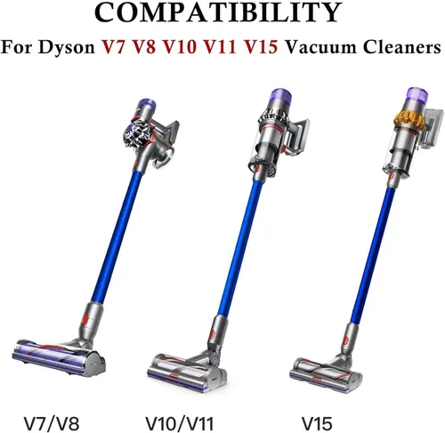 Vista 3 de Varita de repuesto de liberación rápida compatible con aspiradora inalámbrica Dyson V15 V11 V10 V7 V8 (azul)