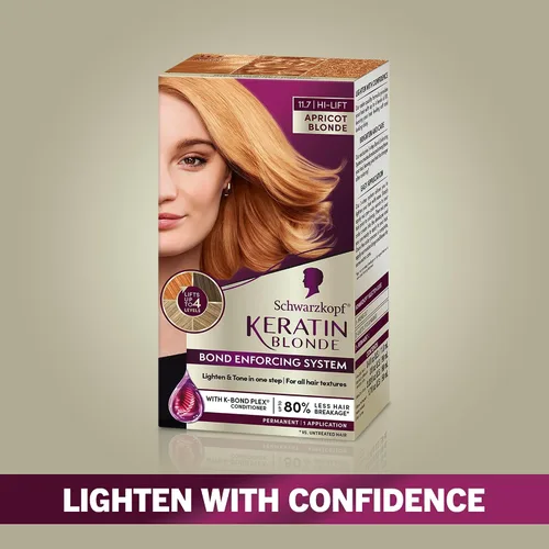 Vista 18 de Schwarzkopf Keratin - Tinte para el cabello rubio, 7.0 rubio ceniza oscuro, coloración permanente de calidad profesional, sistema de refuerzo