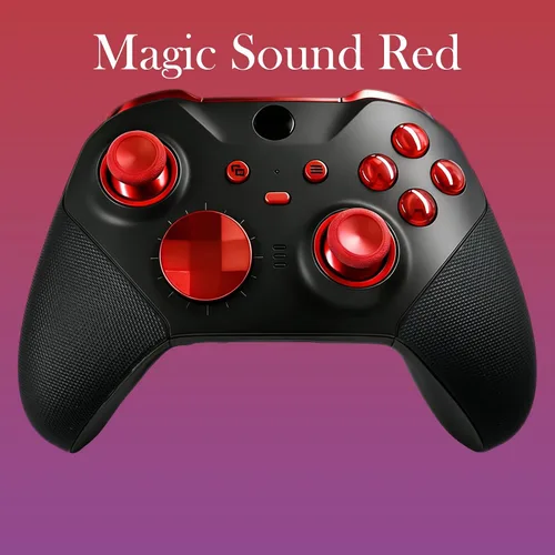 Vista 2 de LuLuGou Customized Elite Series 2 Controller-Magic Sound Red,Gamepad Compatible with Xbox Elite Series 2 Controller,Custom Soft Touch Feel,Gaming