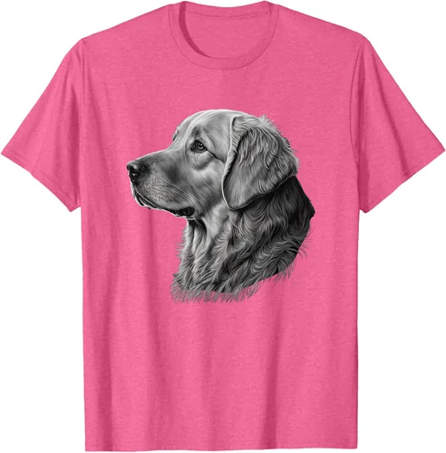 Vista 34 de Camiseta divertida Golden Retriever, Negro