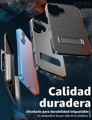 Vista 7 de Funda diseñada para iPhone 16 con funda de clip para cinturón