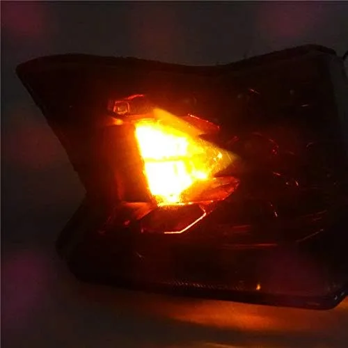 Vista 5 de Luz trasera trasera intermitentes de freno Luz LED integrada para Kawasaki Z650 Z900 Ninja 650 2017 2018 2019 2020 2021 (cromo)