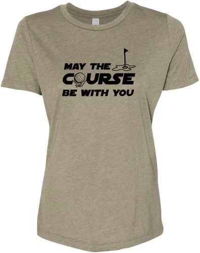 Vista 8 de Cute Women's Screen Printed Crew Neck Tee, Shirts With Sayings, Dusty Blue or Olive