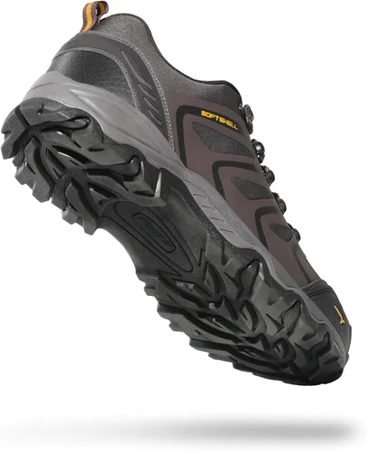 Vista 2 de NORTIV 8 Zapatos de senderismo impermeables de caña baja para hombre Senderos de trekking Zapatos de trabajo al aire libre