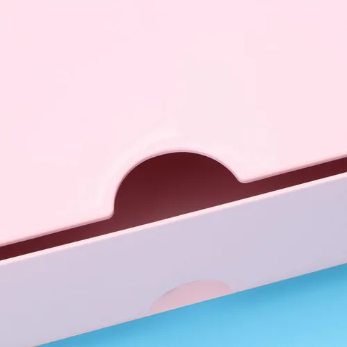 Vista 9 de BESPORTBLE Pink Computer Monitor Riser with Full Drawer Desktop Organizer Stand for Office and Home Abs Elevated Shelf for Stationery and Cosmetics