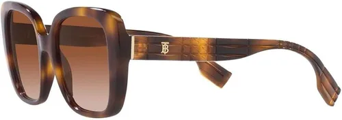 Vista 3 de BURBERRY HELENA BE 4371 331613 - Lentes de sol cuadrados de plástico Havana claro con lente gradiente marrón