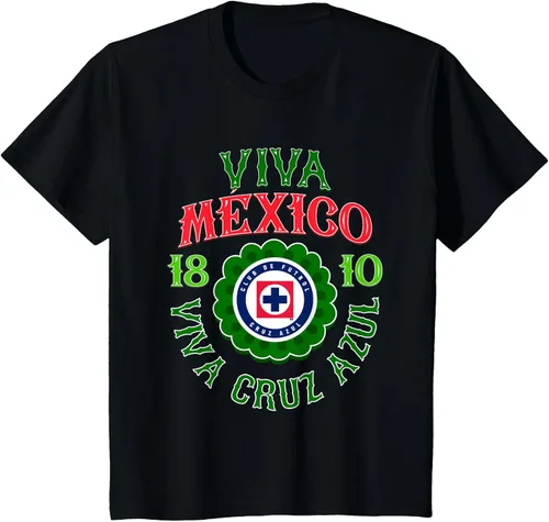 Vista 4 de Cruz Azul - Camiseta del Día de la Independencia de México, Negro