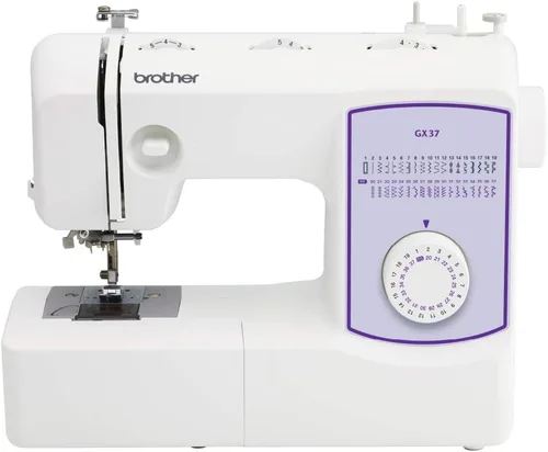 Vista 9 de Brother Máquina de coser GX37 de 37 puntadas, y SASEW6 Paquete de hilos de coser de alta calidad de 6 piezas, estabilizador soluble en agua SA520