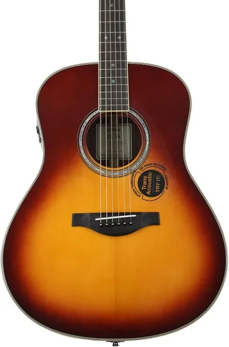 Vista 9 de Yamaha FGC-TA Dreadnought Cutaway Guitarra Transacústica con Chorus y Reverb, Negro Coro y reverberación, negro