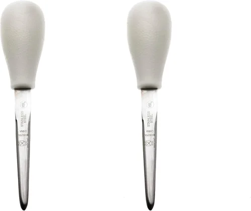 Vista 7 de Mercer Culinary Cuchillo para almejas con mango de polietileno, 3-1/4, blanco