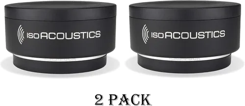 Vista 2 de IsoAcoustics Aisladores acústicos de la serie Iso-Puck (Iso-Puck, 20 libras máx./unidad, paquete de 2)
