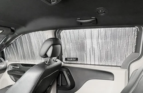 Vista 4 de Parasol para ventana lateral para asiento trasero de segunda fila, ajuste personalizado para Dodge Grand Caravan Minivan 2011, 2012, 2013, 2014