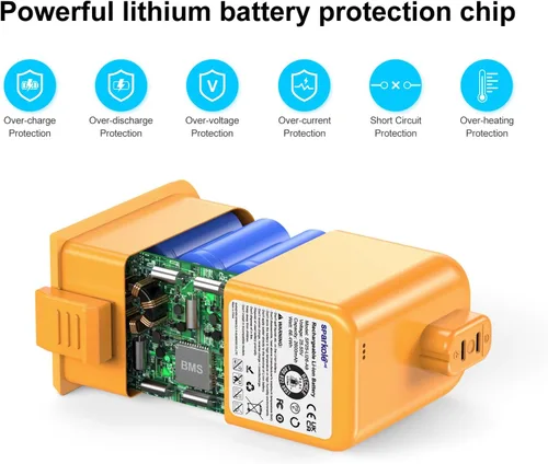 Vista 4 de Reemplazo de batería de iones de litio de 25.55V 2600mAh para LG Cord Zero A9