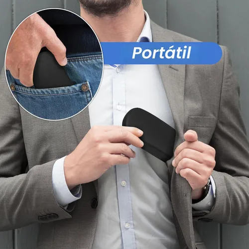 Vista 5 de Estuche para gafas Joyberg, paquete de 2 estuches para gafas con paño de limpieza, estuche para gafas de carcasa rígida que se adapta a la mayoría