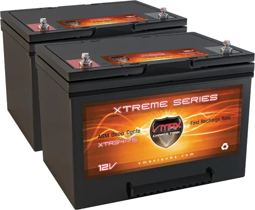 Vista 3 de XTR34-75 12 voltios 75AH ciclo profundo, XTREME AGM 12V grupo 34 batería (1)