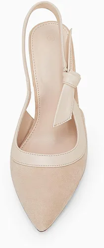 Vista 3 de Coutgo Zapatos de vestir de tacón alto con punta puntiaguda y lazo para mujer