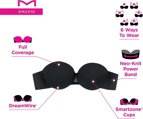 Vista 6 de Maidenform Sujetador sin tirantes DreamWire Multiway para mujer
