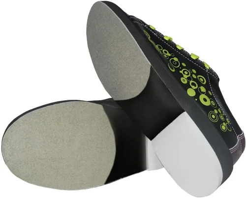 Vista 3 de Pyramid Zapatos de bolos Rain BlackHot PinkLime Green para mujer